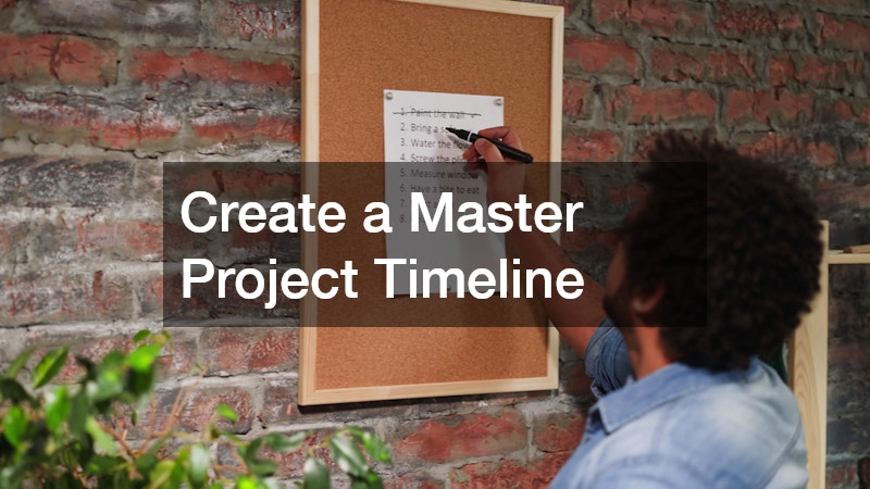 Create a Master Project Timeline